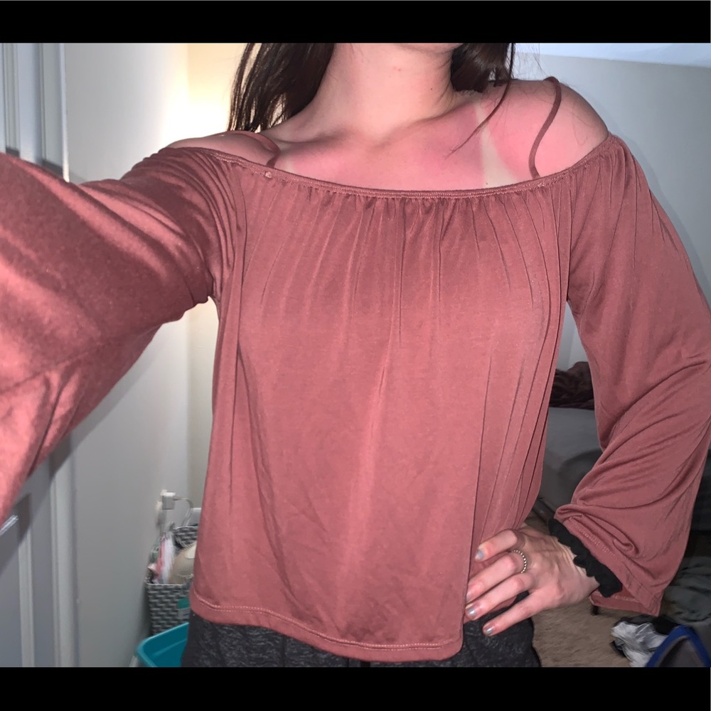 Off the shoulder flowy top